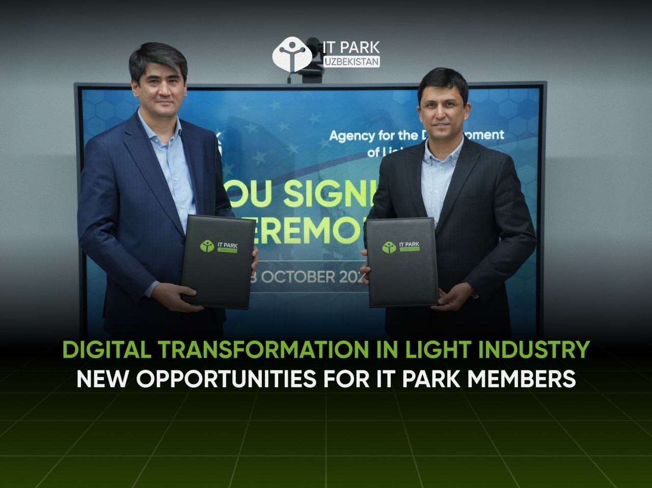Factory floors as a domestic market: IT Park signs an MoU to put its members into light-industry automation